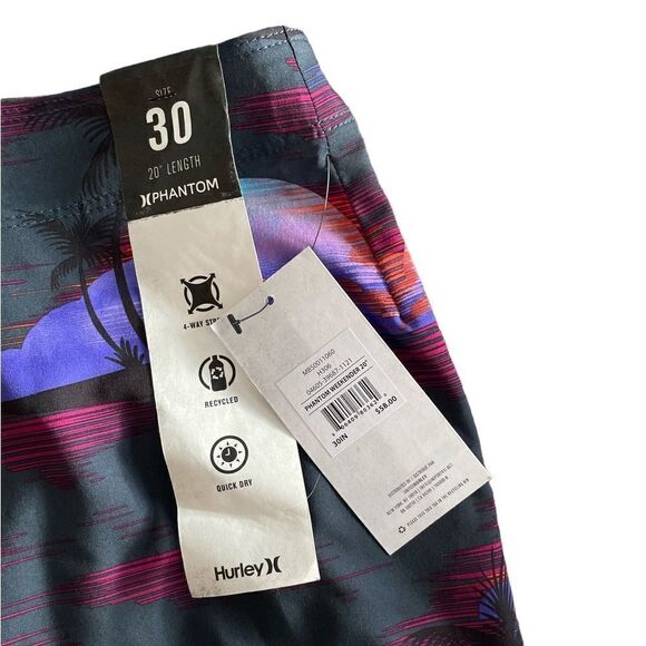 NWT Hurley Phantom Weekender 20” Boardshorts Size 30 - Picture 9 of 11